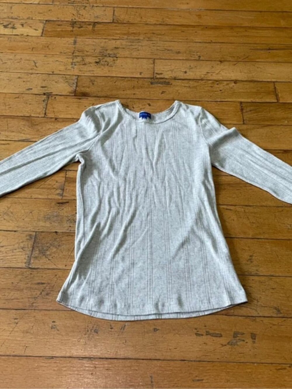 Maison Me pointelle knit long-sleeve top